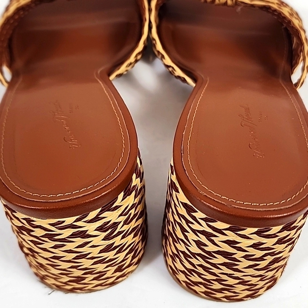 Universal Thread Brown Mules Wicker Woven Sandals, size 9.5 - Picture 14 of 17